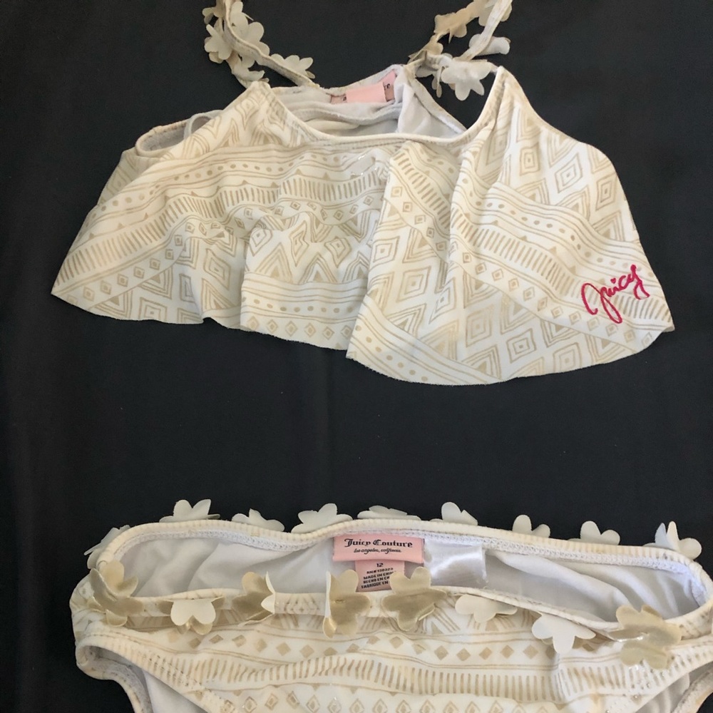 Size 12 Juicy couture 2 piece swim suit